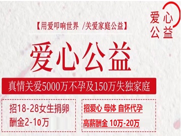 大姚捐卵助孕生子 爱心志愿者招募